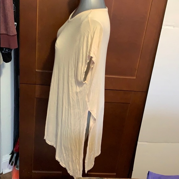 🌈3/$30🌈 Peach tie up tshirt S. fits like a M - Picture 5 of 8